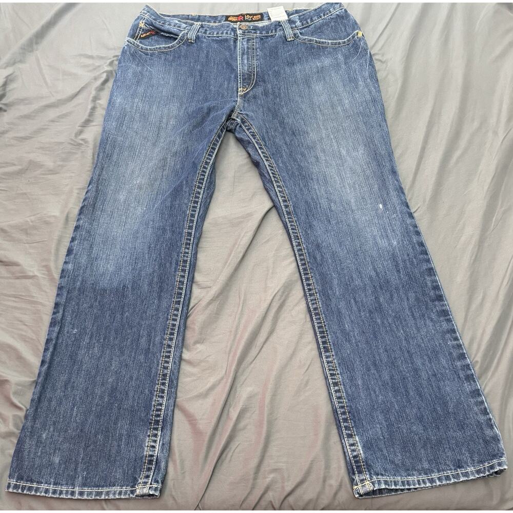 Ariat FR M4 Boot Cut Work Jeans Mens 40x33 CAT 2 ATPV 20 Arc Rated Denim